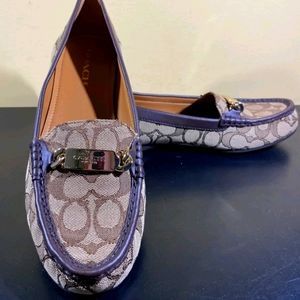 Coach Signature Brown Loafer women Size 10